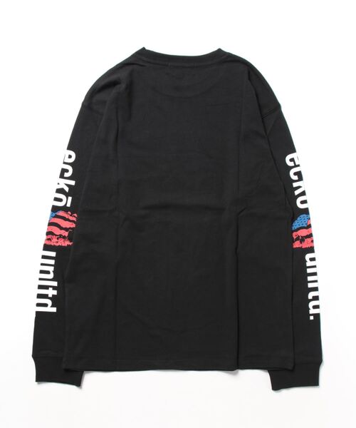 ecko unltd.（エコーアンリミテッド）の「23AW秋冬新作【ecko unltd.】エコーアンリミテッド　長袖　ロングスリーブTシャツ　Unisex　綿100%　ECM33401（Tシャツ/カットソー・メンズ・ブラック/ホワイト/ダークグリーン・LL/M/L）」の4枚目の写真