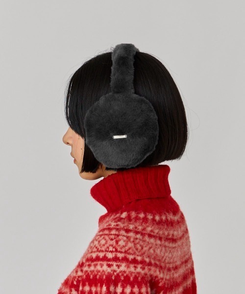 OVERRIDE（オーバーライド）の「OVERRIDE  FURRY FAKEFUR EARMUFF（イヤーマフ・レディース・ライトベージュ/ライトブルー/ダークグレー・57~59cm）」の8枚目の写真