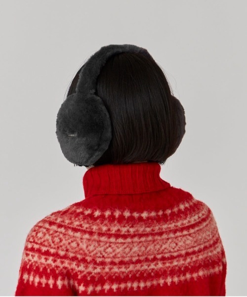 OVERRIDE（オーバーライド）の「OVERRIDE  FURRY FAKEFUR EARMUFF（イヤーマフ・レディース・ライトベージュ/ライトブルー/ダークグレー・57~59cm）」の9枚目の写真