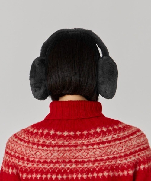 OVERRIDE（オーバーライド）の「OVERRIDE  FURRY FAKEFUR EARMUFF（イヤーマフ・レディース・ライトベージュ/ライトブルー/ダークグレー・57~59cm）」の10枚目の写真