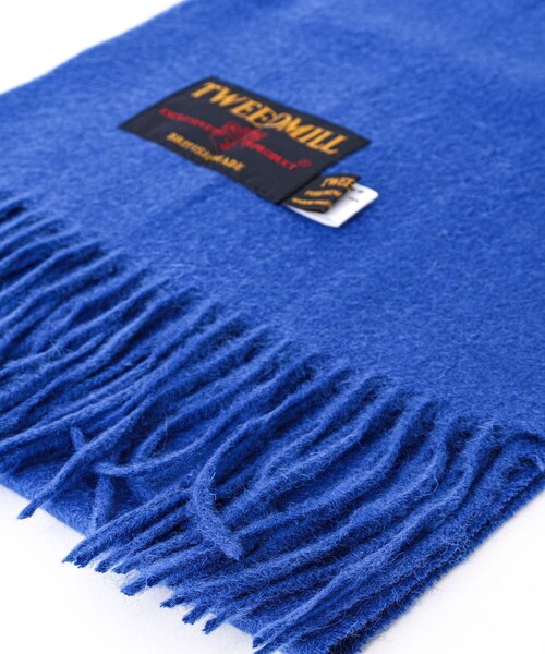 TWEED MILL（ツイードミル）の「【TWEEDMILL/ツイードミル】Lambswool Muffler Solid 25（マフラー・メンズ・ライトグレー/ロイヤルブルー/ブラック/グレー/ブラウン/オフホワイト/チャコールグレー・FREE）」の17枚目の写真