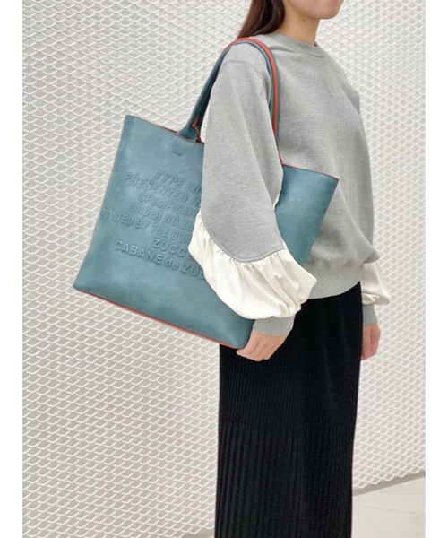 ZUCCa トートバッグ EMBOSSバッグ レディース : ZOZOTOWN Yahoo