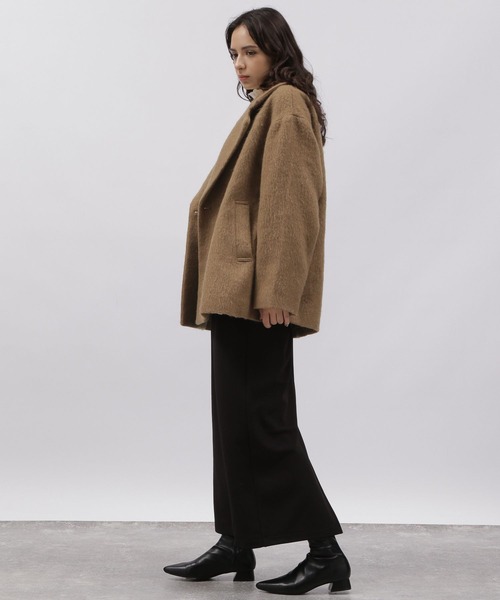 LAKOLE（ラコレ）の「起毛ジョーゼットナロースカート / 988121（スカート・レディース・アイボリー/ブラック/ブラウン・MEDIUM/SMALL）」の9枚目の写真