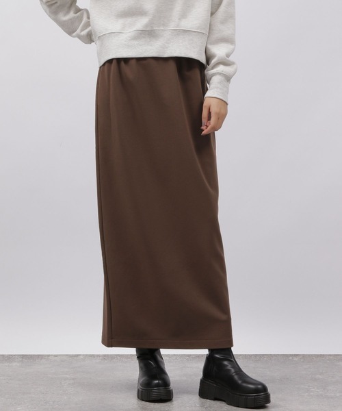LAKOLE（ラコレ）の「起毛ジョーゼットナロースカート / 988121（スカート・レディース・アイボリー/ブラック/ブラウン・MEDIUM/SMALL）」の17枚目の写真