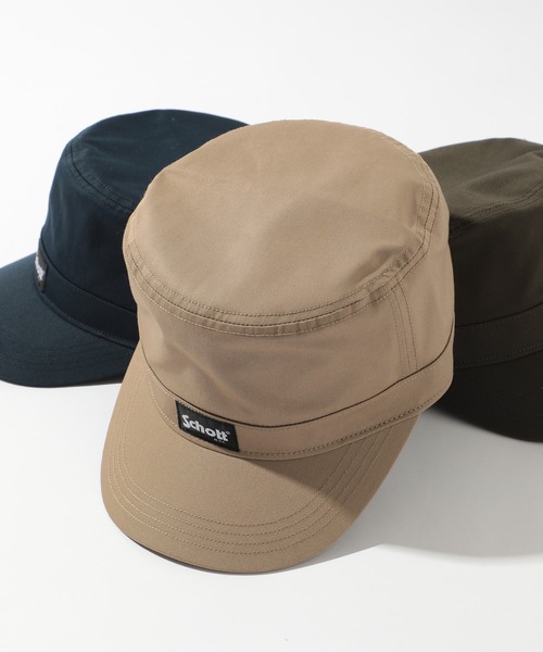 schott(ショット)の「【SCHOTT】ワンポイントロゴベーシックワークキャップ SC039(キャップ・メンズ・ベージュ/ブラック/カーキ/ネイビー・FREE)」の3枚目の写真