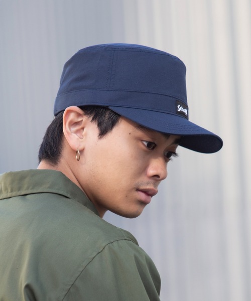 schott(ショット)の「【SCHOTT】ワンポイントロゴベーシックワークキャップ SC039(キャップ・メンズ・ベージュ/ブラック/カーキ/ネイビー・FREE)」の16枚目の写真