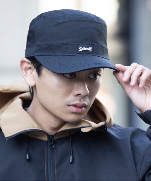 schott(ショット)の「【SCHOTT】ワンポイントロゴベーシックワークキャップ SC039(キャップ・メンズ・ベージュ/ブラック/カーキ/ネイビー・FREE)」の5枚目の写真