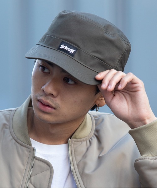 schott(ショット)の「【SCHOTT】ワンポイントロゴベーシックワークキャップ SC039(キャップ・メンズ・ベージュ/ブラック/カーキ/ネイビー・FREE)」の12枚目の写真