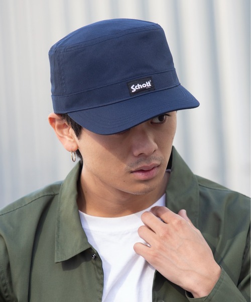 schott(ショット)の「【SCHOTT】ワンポイントロゴベーシックワークキャップ SC039(キャップ・メンズ・ベージュ/ブラック/カーキ/ネイビー・FREE)」の15枚目の写真