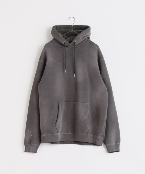 WHIMSIC(ウィムジック)の「【UNISEX】サンフェードスウェットプルパーカー(パーカー・メンズ・ライトグレー/チャコールグレー/レッド・FREE)」の15枚目の写真