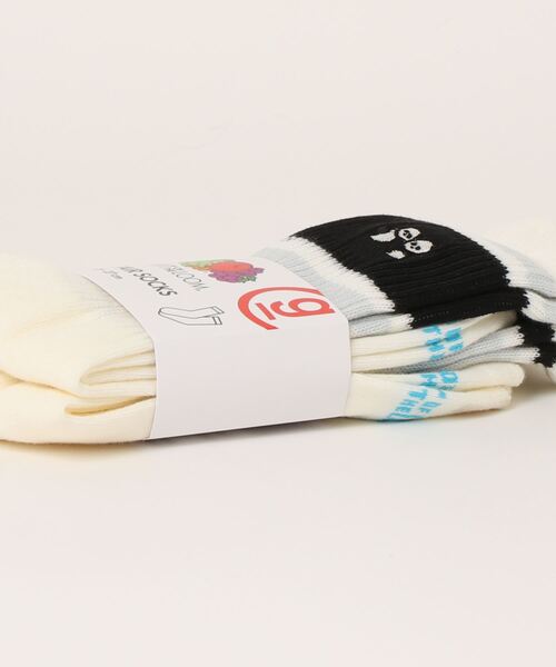 Design Tshirts Store graniph(デザイン ティーシャツ ストア グラニフ)の「FRUIT OF THE LOOM× graniph ローリングパンダズ 3ライン C(ソックス/靴下・メンズ・マルチ・25cm~27cm)」の8枚目の写真