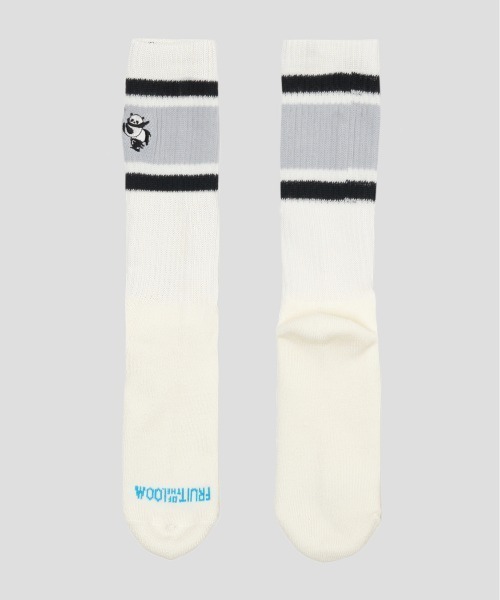 Design Tshirts Store graniph(デザイン ティーシャツ ストア グラニフ)の「FRUIT OF THE LOOM× graniph ローリングパンダズ 3ライン C(ソックス/靴下・メンズ・マルチ・25cm~27cm)」の5枚目の写真