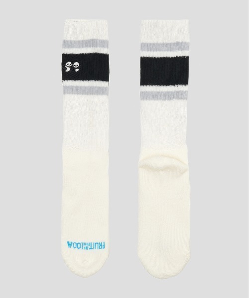 Design Tshirts Store graniph(デザイン ティーシャツ ストア グラニフ)の「FRUIT OF THE LOOM× graniph ローリングパンダズ 3ライン C(ソックス/靴下・メンズ・マルチ・25cm~27cm)」の6枚目の写真