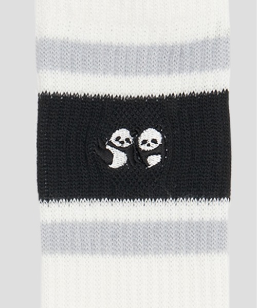 Design Tshirts Store graniph(デザイン ティーシャツ ストア グラニフ)の「FRUIT OF THE LOOM× graniph ローリングパンダズ 3ライン C(ソックス/靴下・メンズ・マルチ・25cm~27cm)」の3枚目の写真