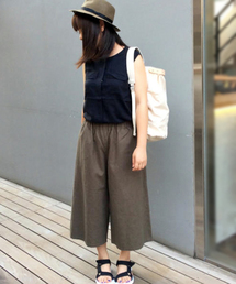 LBC | SPリネンコットンガウチョパンツ   (その他パンツ)