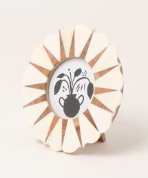 ボーン×ウッドラウンドフォトフレーム