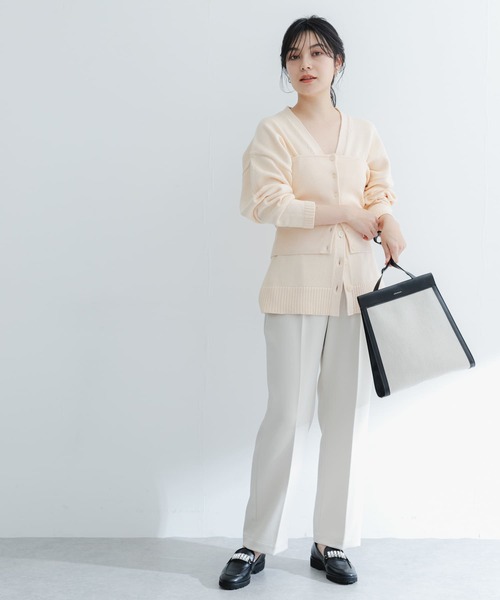 URBAN RESEARCH ROSSO WOMEN(アーバンリサーチ ロッソ)の「ボタンデザインベアトップ(ニット/セーター・レディース・イエロー/アイボリー・FREE)」の6枚目の写真