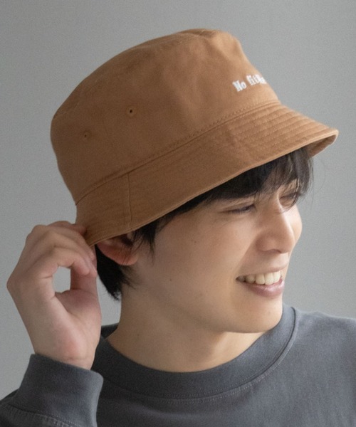 Healthknit(ヘルスニット)の「Healthknit メッセージバケットハット(ハット・メンズ・ブラック/ネイビー/キャメル・FREE)」の8枚目の写真