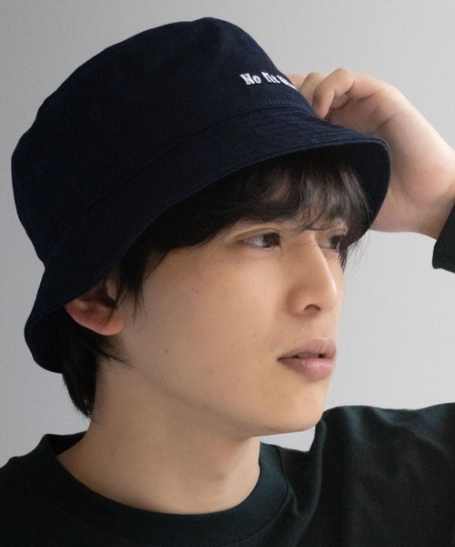 Healthknit(ヘルスニット)の「Healthknit メッセージバケットハット(ハット・メンズ・ブラック/ネイビー/キャメル・FREE)」の10枚目の写真