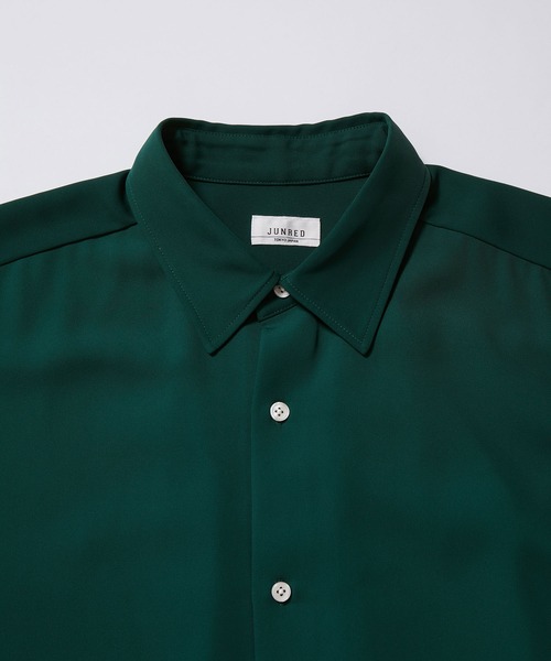 JUNRED（ジュンレッド）の「ループタイロングスリーブシャツ（シャツ/ブラウス・メンズ・チャコールグレー/ホワイト/グリーン・L/M/S）」の19枚目の写真