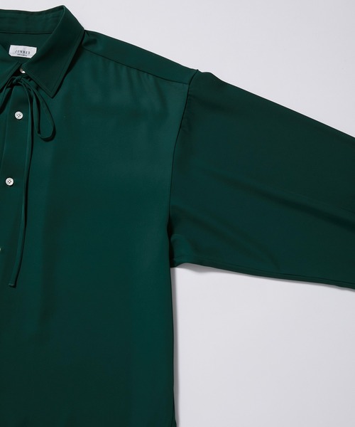 JUNRED（ジュンレッド）の「ループタイロングスリーブシャツ（シャツ/ブラウス・メンズ・チャコールグレー/ホワイト/グリーン・L/M/S）」の20枚目の写真