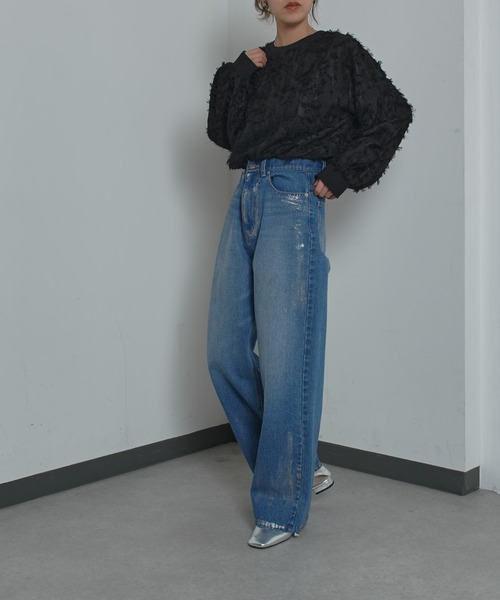 COLONY 2139（コロニートゥーワンスリーナイン）の「WEB・一部店舗限定 / サイドオープンフラットシューズ（パンプス・レディース・シルバー/ゴールド/ブラック・LARGE/MEDIUM）」の6枚目の写真