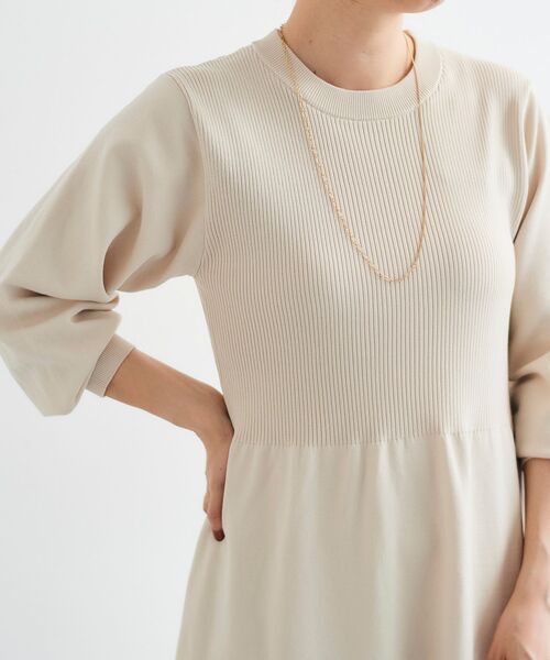 le.coeur blanc(ルクールブラン)の「フレアニットワンピース(ワンピース・レディース・アイボリー/ブラック・38)」の22枚目の写真