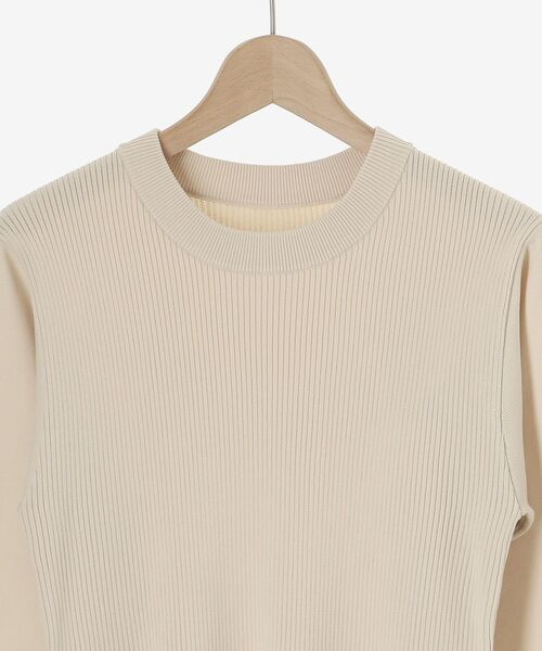 le.coeur blanc(ルクールブラン)の「フレアニットワンピース(ワンピース・レディース・アイボリー/ブラック・38)」の11枚目の写真