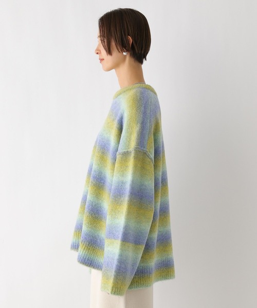 LEPSIM（レプシィム）の「7ゲージMIXカラープルオーバー　990915（ニット/セーター・レディース・ライトグリーン/オレンジ・FREE）」の14枚目の写真