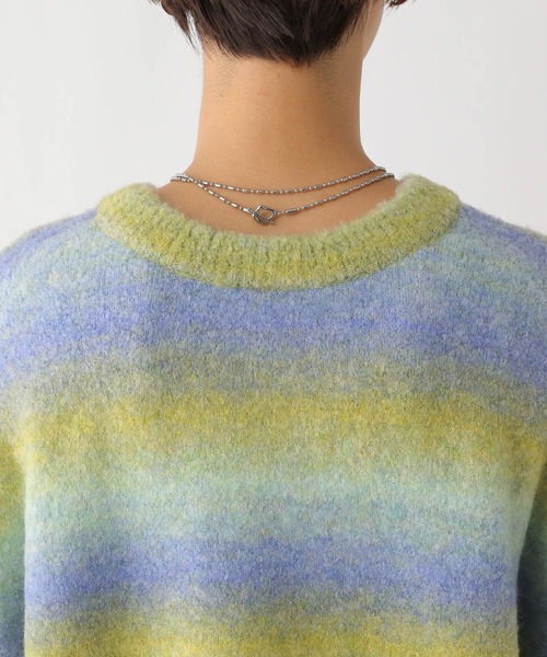 LEPSIM（レプシィム）の「7ゲージMIXカラープルオーバー　990915（ニット/セーター・レディース・ライトグリーン/オレンジ・FREE）」の19枚目の写真