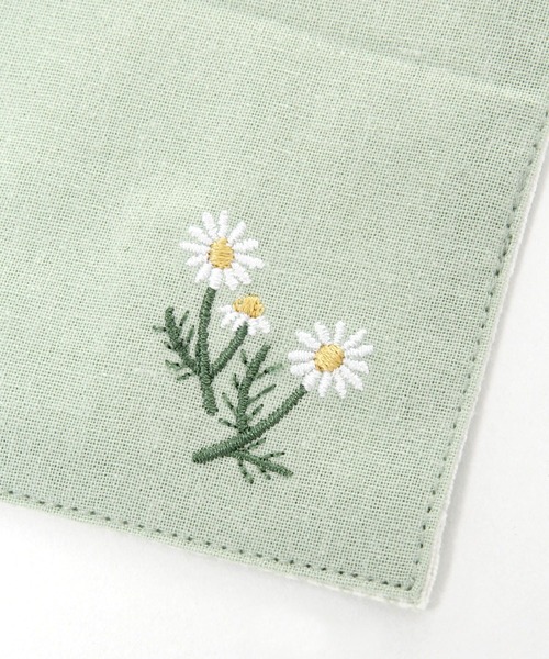studio CLIP（スタディオクリップ）の「カモミール刺繍コースター