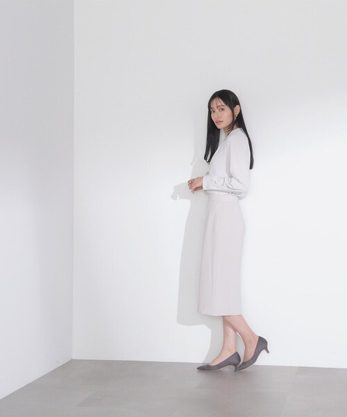 ＜ポリエステルドビー SETUPシリーズ＞タイトスカート ＜ポリエステルドビー SETUPシリーズ＞ノーカラージャケット