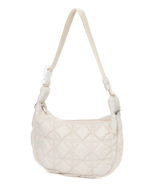 repipi armario（レピピ アルマリオ）の「ラウンドキルティングショルダー（ショルダーバッグ・キッズ・ホワイト/ブルー/ブラック・FREE）」の2枚目の写真