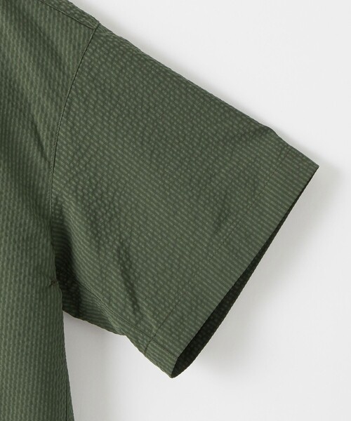 WILD THINGS（ワイルドシングス）の「【別注】＜WILD THINGS＞ショートスリーブ シャツ 140-160cm（シャツ/ブラウス・キッズ・ダークグリーン/ネイビー・L(160cm)/M(140-150cm)）」の7枚目の写真