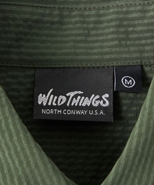 WILD THINGS（ワイルドシングス）の「【別注】＜WILD THINGS＞ショートスリーブ シャツ 140-160cm（シャツ/ブラウス・キッズ・ダークグリーン/ネイビー・L(160cm)/M(140-150cm)）」の13枚目の写真