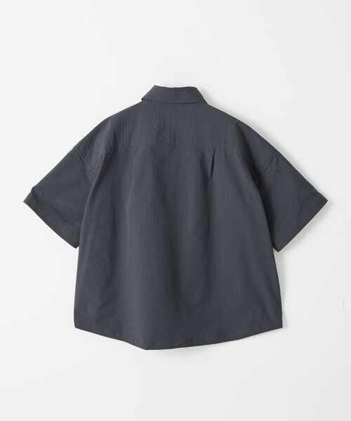 WILD THINGS（ワイルドシングス）の「【別注】＜WILD THINGS＞ショートスリーブ シャツ 140-160cm（シャツ/ブラウス・キッズ・ダークグリーン/ネイビー・L(160cm)/M(140-150cm)）」の15枚目の写真