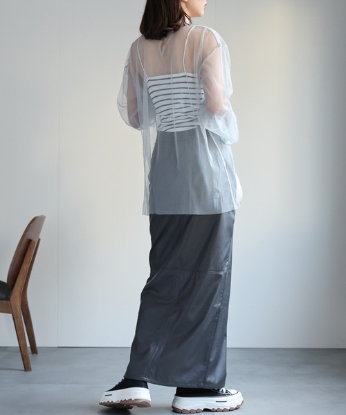 sakishimatokyo（サキシマトーキョー）の「【SET商品】チュール / ビスチェ アンサンブル（ベスト・レディース・ブラック/グレー/オフホワイト・FREE）」の6枚目の写真