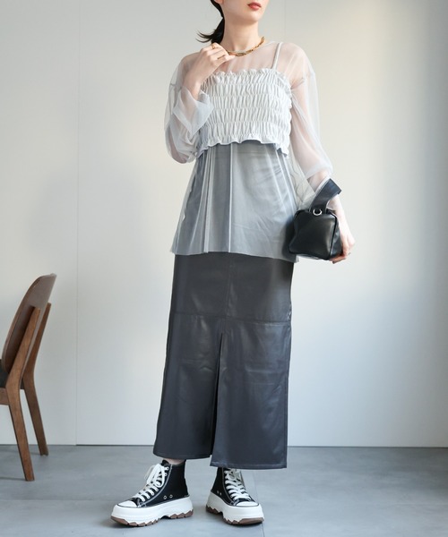 sakishimatokyo（サキシマトーキョー）の「【SET商品】チュール / ビスチェ アンサンブル（ベスト・レディース・ブラック/グレー/オフホワイト・FREE）」の19枚目の写真