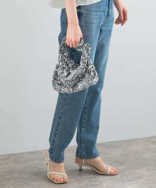 URBAN RESEARCH ROSSO WOMEN（アーバンリサーチ　ロッソ）の「2WAYグリッターバッグ（ハンドバッグ・レディース・シルバー/ブラック・-）」の11枚目の写真