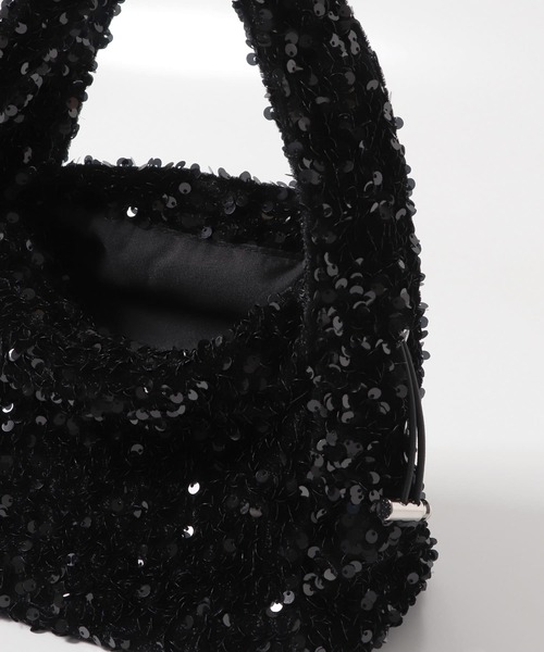 URBAN RESEARCH ROSSO WOMEN（アーバンリサーチ　ロッソ）の「2WAYグリッターバッグ（ハンドバッグ・レディース・シルバー/ブラック・-）」の13枚目の写真