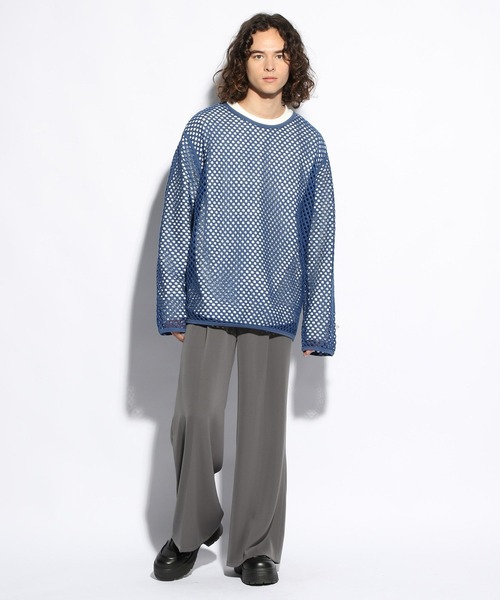 HARE（ハレ）の「DABOルーズスムースカット(HARE)（Tシャツ/カットソー・メンズ・ホワイト/ブルー/ブラック・SMALL/MEDIUM）」の7枚目の写真