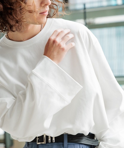 HARE（ハレ）の「DABOルーズスムースカット(HARE)（Tシャツ/カットソー・メンズ・ホワイト/ブルー/ブラック・SMALL/MEDIUM）」の13枚目の写真