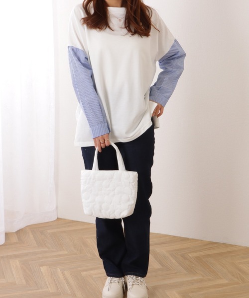 rosymonster フラワー キルティング トート バッグ新品