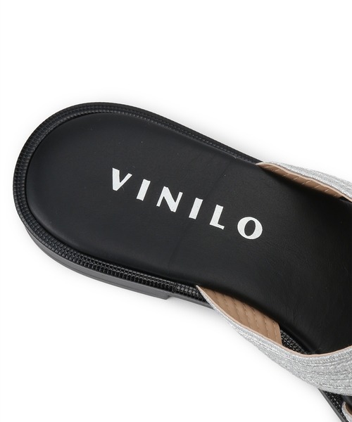 VINILO（ヴィニーロ）】別注ラメフラットサンダル（サンダル