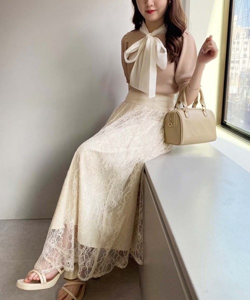 one after another NICE CLAUP（ワンアフターアナザーナイスクラップ）の「バックレースアップアソートスカート（スカート・レディース・アイボリー/グレー/ブラック/ベージュ・MEDIUM/SMALL）」の20枚目の写真