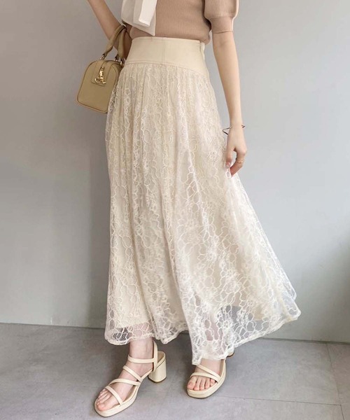 one after another NICE CLAUP（ワンアフターアナザーナイスクラップ）の「バックレースアップアソートスカート（スカート・レディース・アイボリー/グレー/ブラック/ベージュ・MEDIUM/SMALL）」の22枚目の写真