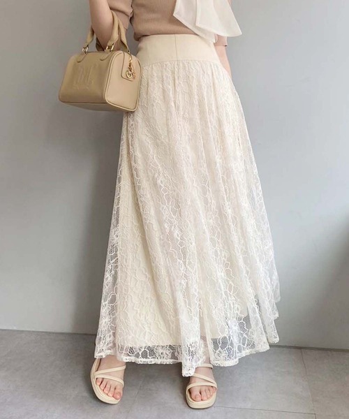 one after another NICE CLAUP（ワンアフターアナザーナイスクラップ）の「バックレースアップアソートスカート（スカート・レディース・アイボリー/グレー/ブラック/ベージュ・MEDIUM/SMALL）」の21枚目の写真