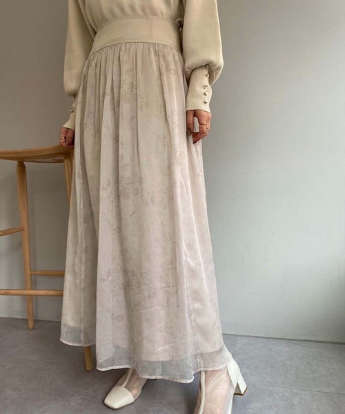 one after another NICE CLAUP（ワンアフターアナザーナイスクラップ）の「バックレースアップアソートスカート（スカート・レディース・アイボリー/グレー/ブラック/ベージュ・MEDIUM/SMALL）」の7枚目の写真