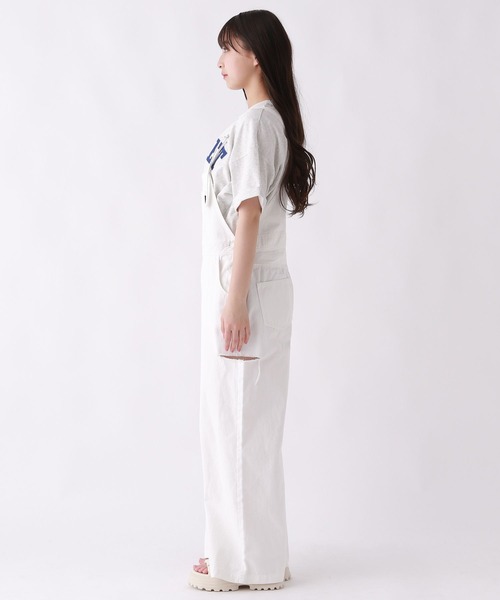 repipi armario（レピピ アルマリオ）の「ホソサスオーバーオール（サロペット/オーバーオール・キッズ・ホワイト/ライトブルー/ブルー系その他・LARGE/MEDIUM/SMALL）」の6枚目の写真