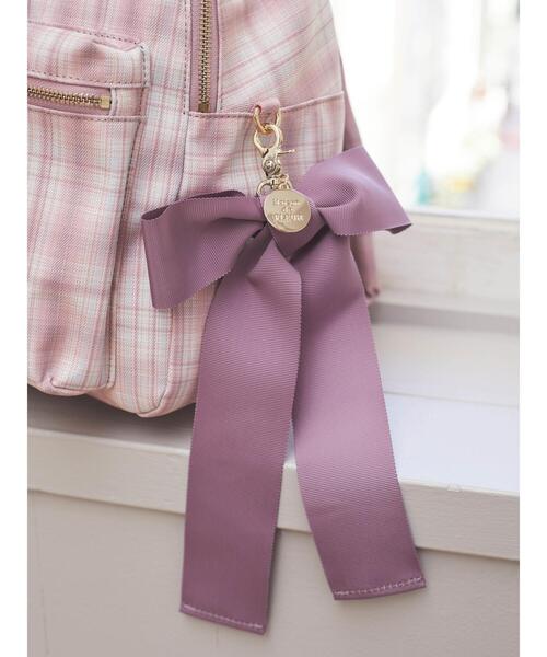 【未使用品】Maison de FLEUR チェックリボンラウンドリュック チェックリボンラウンドリュック/Maison de FLEUR（メゾン ド